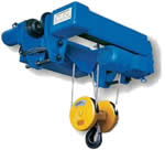 10 Ton Hi-Lift Electric Wire Rope Hoist, Motorized Trolley (new), Low Headroom, 2 speed hoist & trolley, 460/3/60 only
